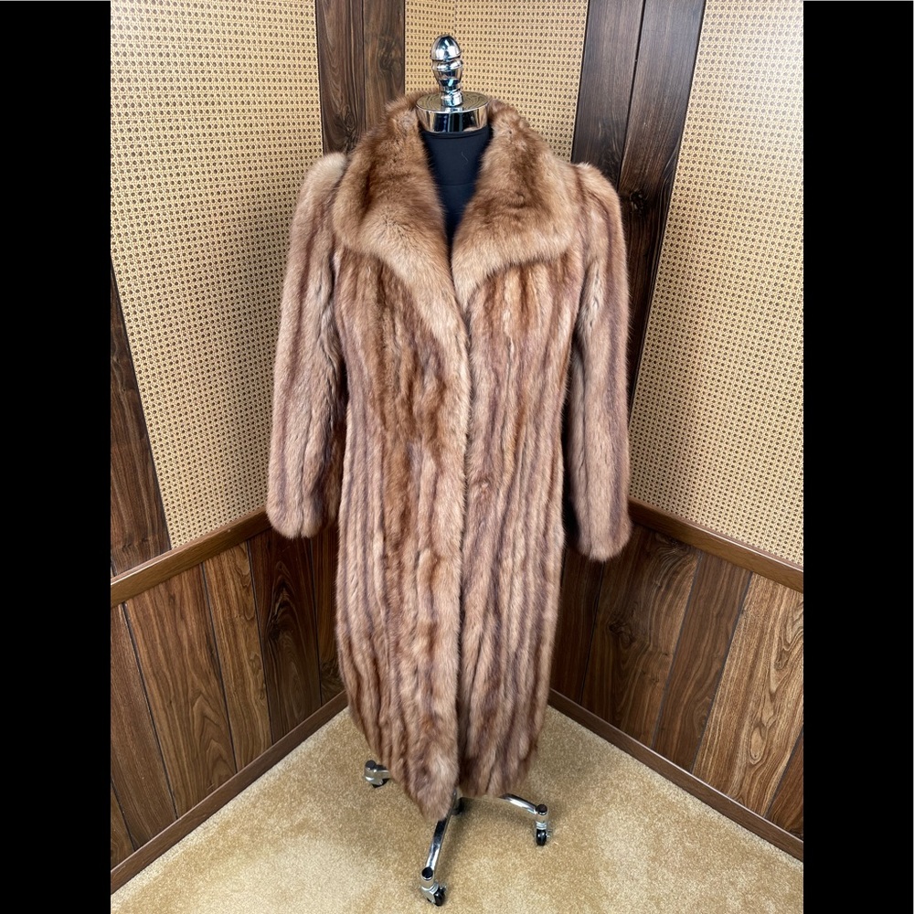 Long Russian Sable Mink Fur Coat